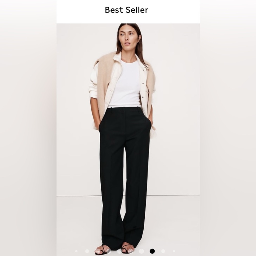 BANANA REPUBLIC HIGH-RISE MODERN STRAIGHT CITY STRETCH PANT